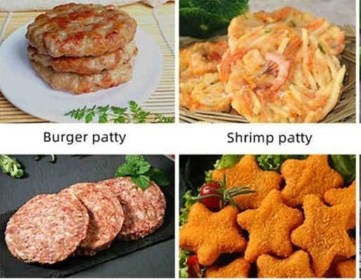 380V Маленький куриный котлет осьминог мясной пирог кондитерская говядина патти Формирующая машина
