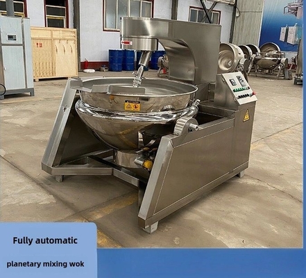 200L 400L 600L 800L электрический газ 300 литровый паровый котёл для приготовления пищи котёл с смесителем